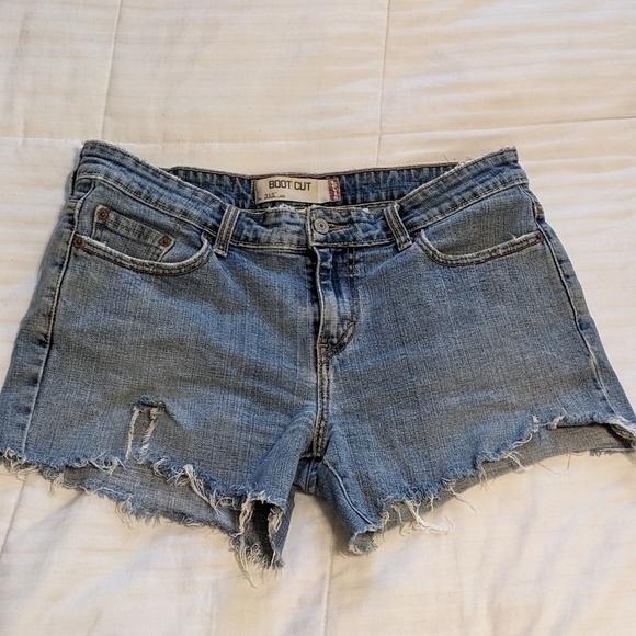 Levi's 515 cutoff jean shorts size 12 - Picture 1 of 8